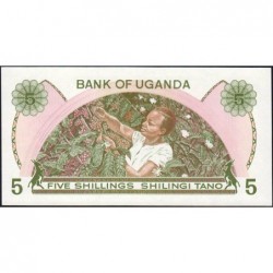 Ouganda - Pick 15 - 5 shillings - Série A/11 - 1982 - Etat : NEUF