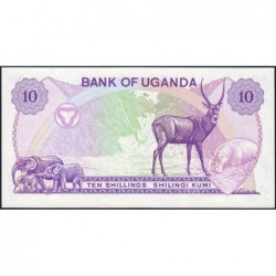 Ouganda - Pick 16 - 10 shillings - Série A/20 - 1982 - Etat : pr.NEUF