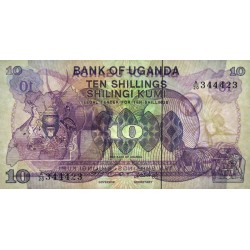 Ouganda - Pick 16 - 10 shillings - Série A/20 - 1982 - Etat : pr.NEUF