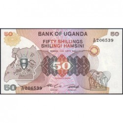 Ouganda - Pick 18a - 50 shillings - Série C/25 - 1982 - Etat : NEUF
