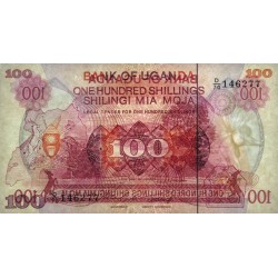 Ouganda - Pick 19b - 100 shillings - Série D/70 - 1982 - Etat : NEUF