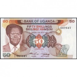 Ouganda - Pick 20 - 50 shillings - Série C/4 - 1985 - Etat : NEUF