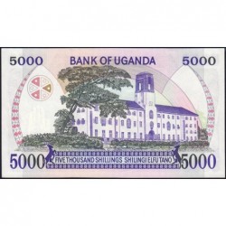 Ouganda - Pick 24a - 5'000 shillings - Série J/8 - 1985 - Etat : NEUF