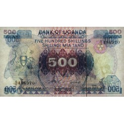 Ouganda - Pick 25 - 500 shillings - Série G/6 - 1986 - Etat : NEUF