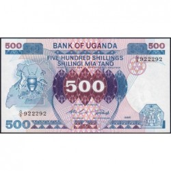 Ouganda - Pick 25 - 500 shillings - Série G/9 - 1986 - Etat : pr.NEUF