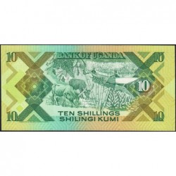 Ouganda - Pick 28 - 10 shillings - Série AP - 1987 - Etat : NEUF