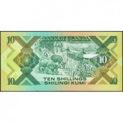 Ouganda - Pick 28 - 10 shillings - Série AS - 1987 - Etat : NEUF