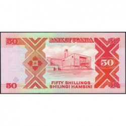Ouganda - Pick 30a - 50 shillings - Série DT - 1987 - Etat : NEUF