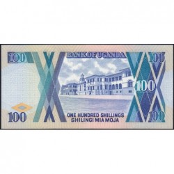 Ouganda - Pick 31b - 100 shillings - Série EL - 1988 - Etat : NEUF