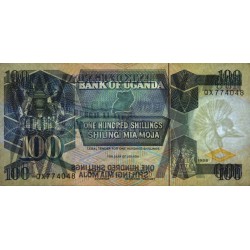 Ouganda - Pick 31b - 100 shillings - Série QX - 1988 - Etat : SUP+