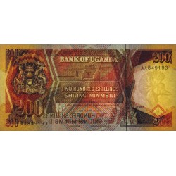 Ouganda - Pick 32a - 200 shillings - Série AA - 1987 - Etat : NEUF
