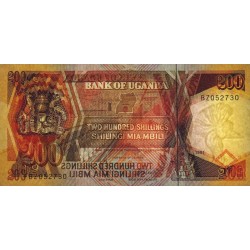 Ouganda - Pick 32b_1 - 200 shillings - Série BZ - 1991 - Etat : NEUF