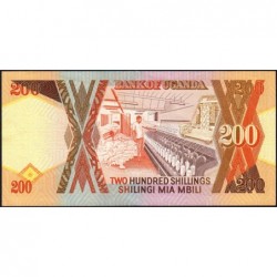 Ouganda - Pick 32b_3 - 200 shillings - Série EC - 1996 - Etat : TTB+