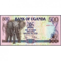 Ouganda - Pick 33a - 500 shillings - Série AN - 1991 - Etat : NEUF