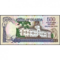 Ouganda - Pick 33a - 500 shillings - Série BK - 1991 - Etat : NEUF