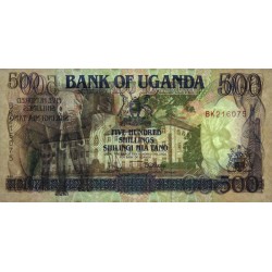 Ouganda - Pick 33a - 500 shillings - Série BK - 1991 - Etat : NEUF