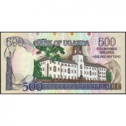 Ouganda - Pick 33b - 500 shillings - Série CF - 1991 - Etat : NEUF
