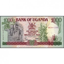 Ouganda - Pick 34a - 1'000 shillings - Série BE - 1991 - Etat : SPL+