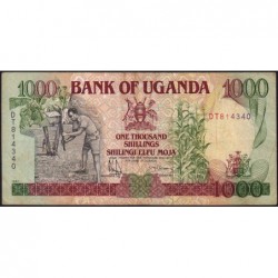 Ouganda - Pick 34b - 1'000 shillings - Série DT - 1991 - Etat : TB