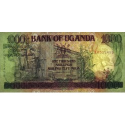 Ouganda - Pick 34b - 1'000 shillings - Série EK - 1991 - Etat : NEUF