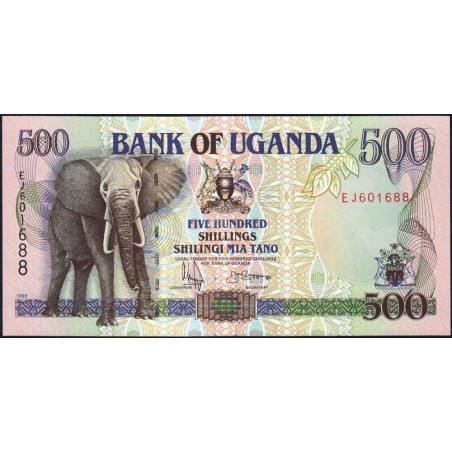 Ouganda - Pick 35a_2 - 500 shillings - Série EJ - 1996 - Etat : NEUF