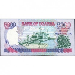 Ouganda - Pick 37a - 5'000 shillings - Série AW - 1993 - Etat : pr.NEUF