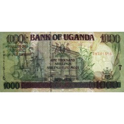 Ouganda - Pick 39Ab - 1'000 shillings - Série QW - 2003 - Etat : NEUF