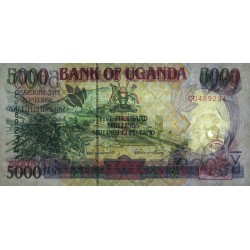 Ouganda - Pick 40a - 5'000 shillings - Série CU - 2000 - Etat : NEUF