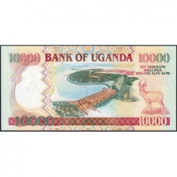 Ouganda - Pick 41a - 10'000 shillings - Série BW - 2001 - Etat : NEUF