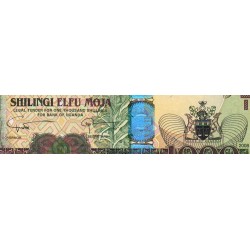 Ouganda - Pick 43c - 1'000 shillings - Série ZY - 2008 - Etat : NEUF