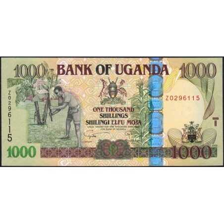 Ouganda - Pick 43dr (remplacement) - 1'000 shillings - Série Z - 2009 - Etat : NEUF