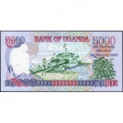 Ouganda - Pick 44b - 5'000 shillings - Série EH - 2005 - Etat : NEUF