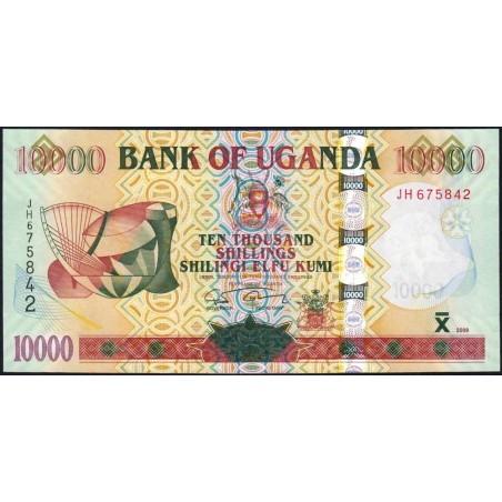 Ouganda - Pick 45c - 10'000 shillings - Série JH - 2009 - Etat : NEUF