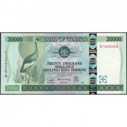 Ouganda - Pick 46b - 20'000 shillings - Série BY - 2005 - Etat : NEUF