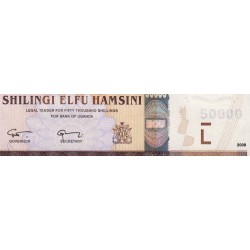 Ouganda - Pick 47c - 50'000 shillings - Série BS - 2008 - Etat : NEUF
