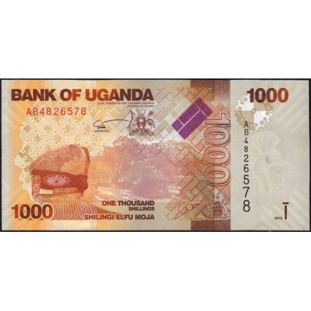 Ouganda - Pick 49a - 1'000 shillings - Série AB - 2010 - Etat : SPL