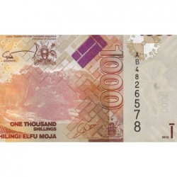 Ouganda - Pick 49a - 1'000 shillings - Série AB - 2010 - Etat : SPL