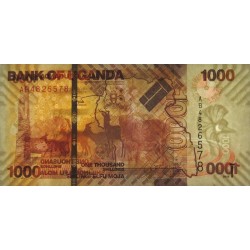 Ouganda - Pick 49a - 1'000 shillings - Série AB - 2010 - Etat : SPL