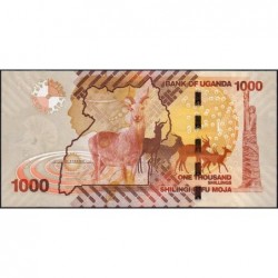 Ouganda - Pick 49a - 1'000 shillings - Série AJ - 2010 - Etat : NEUF