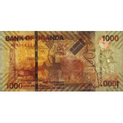 Ouganda - Pick 49a - 1'000 shillings - Série AR - 2010 - Etat : pr.NEUF