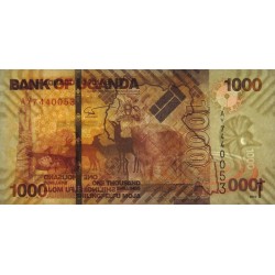 Ouganda - Pick 49a - 1'000 shillings - Série AY - 2010 - Etat : NEUF