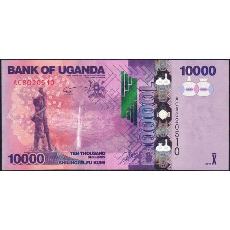 Ouganda - Pick 52a - 10'000 shillings - Série AC - 2010 - Etat : NEUF