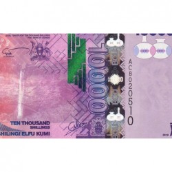 Ouganda - Pick 52a - 10'000 shillings - Série AC - 2010 - Etat : NEUF