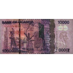 Ouganda - Pick 52a - 10'000 shillings - Série AC - 2010 - Etat : NEUF