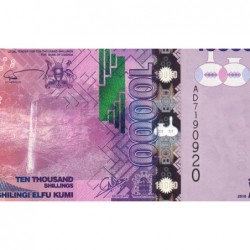 Ouganda - Pick 52a - 10'000 shillings - Série AD - 2010 - Etat : NEUF