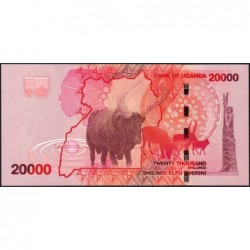 Ouganda - Pick 53a - 20'000 shillings - Série AA - 2010 - Etat : NEUF