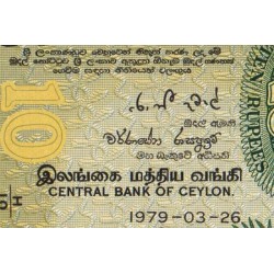 Sri-Lanka - Pick 85a - 10 rupees - Série H/10 - 26/03/1979 - Etat : NEUF