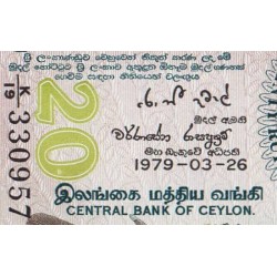 Sri-Lanka - Pick 86a - 20 rupees - Série K/19 - 26/03/1979 - Etat : NEUF