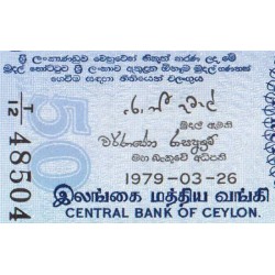Sri-Lanka - Pick 87a - 50 rupees - Série T/12 - 26/03/1979 - Etat : NEUF