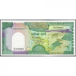 Sri-Lanka - Pick 101b - 1'000 rupees - Série A/12 - 21/02/1989 - Etat : pr.NEUF